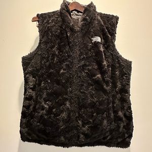The North Face reversible faux fur vest
